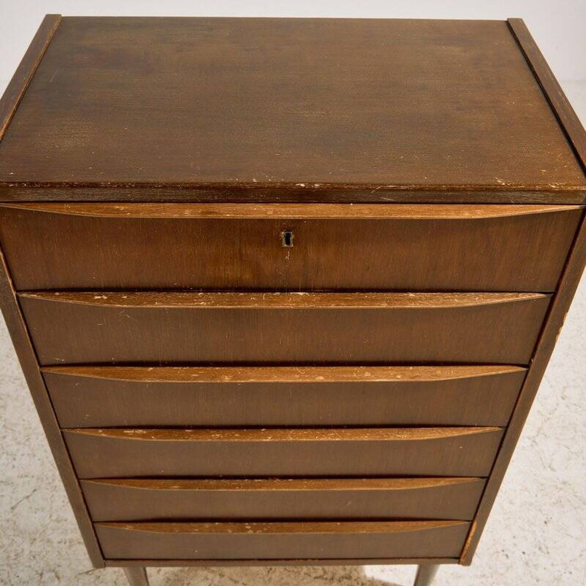 Teak Dresser with Six Drawers, 1960s