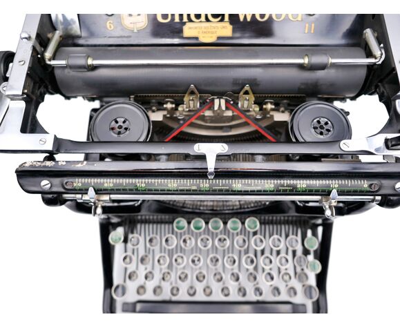 Machine à écrire underwood 6-11 révisée ruban neuf noir 1930