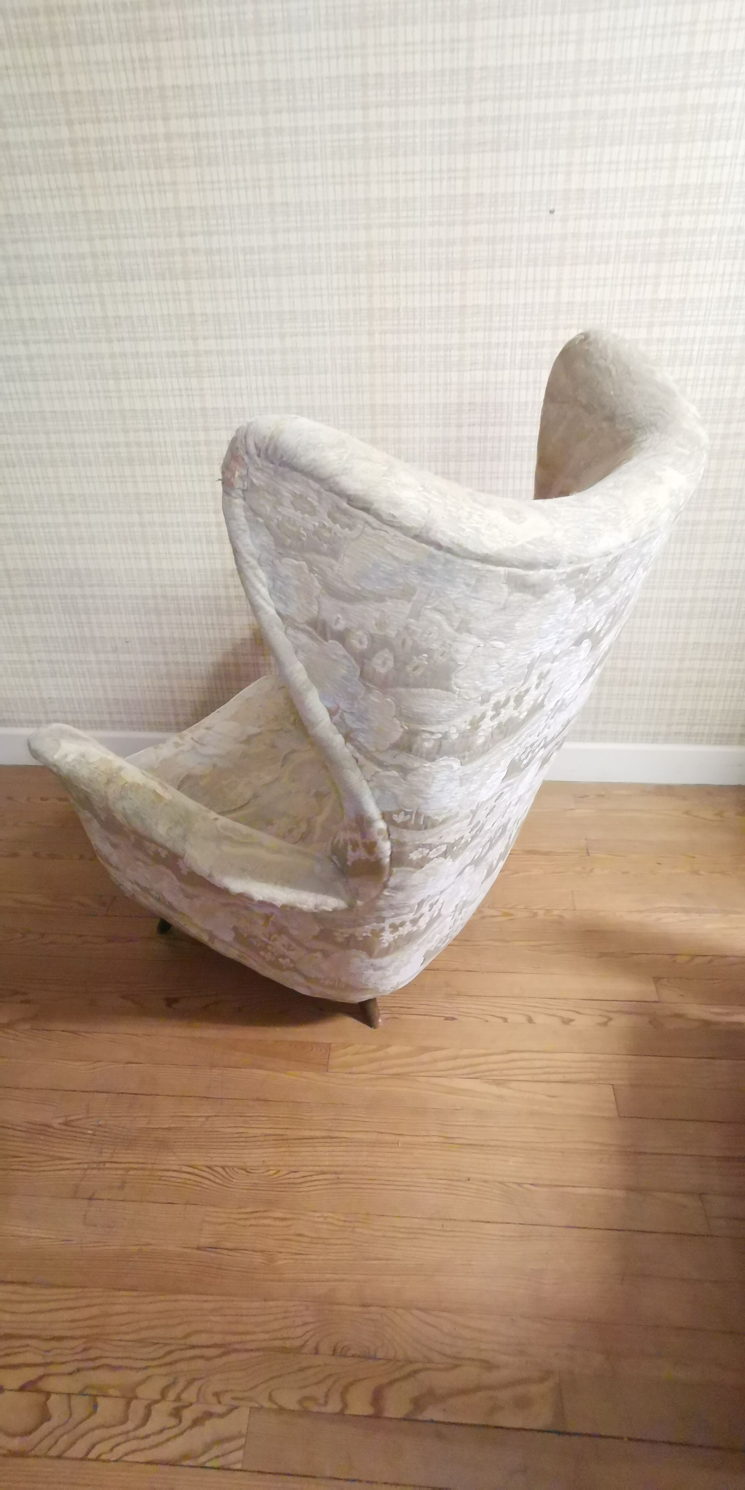 Armchair "wingback chair" Bergere 1950 organic