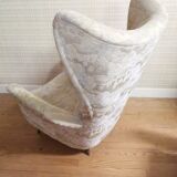 Fauteuil a oreilles "wingback chair" Bergere 1950 organique