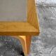 Magnus Olesen Danish dining table — light oak frame with recessed grey laminated top, 1970s