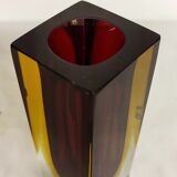 Violet vase "Sommerso" of Murano glass. Italy 1960s.