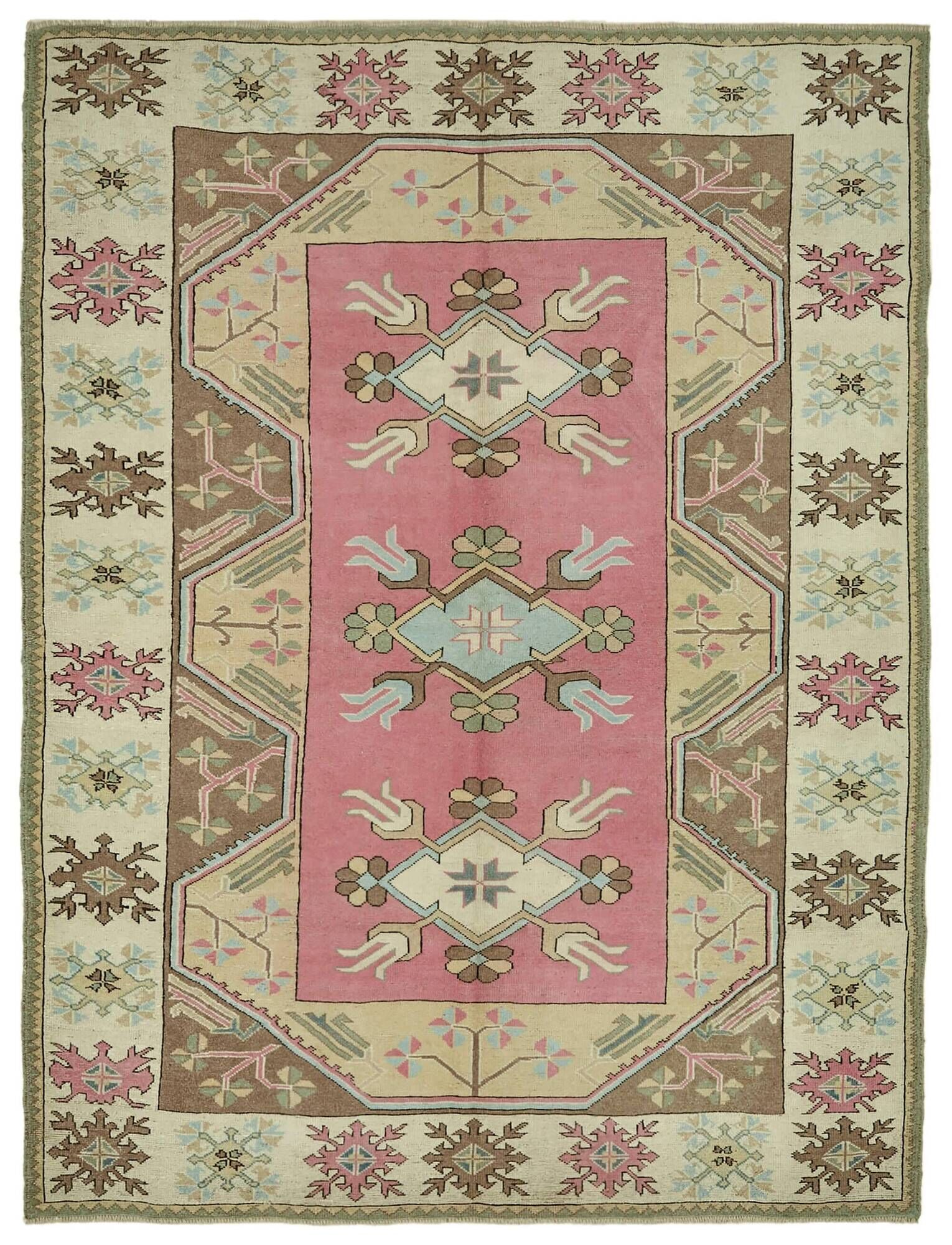 Turkish Vintage Anatolian Rug 215 cm x 280 cm