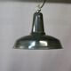 Workshop pendant light in enamelled sheet metal