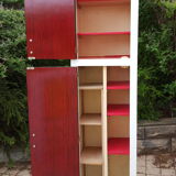 Vintage storage cabinet formica yellow