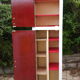 Armoire de rangement vintage formica jaune