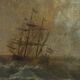 Old oil painting on canvas, French school, 18th century