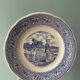 Complete set of 12 talking plates in Gien earthenware