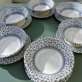 Set of 6 EIT English porcelain bowls and 6 plates