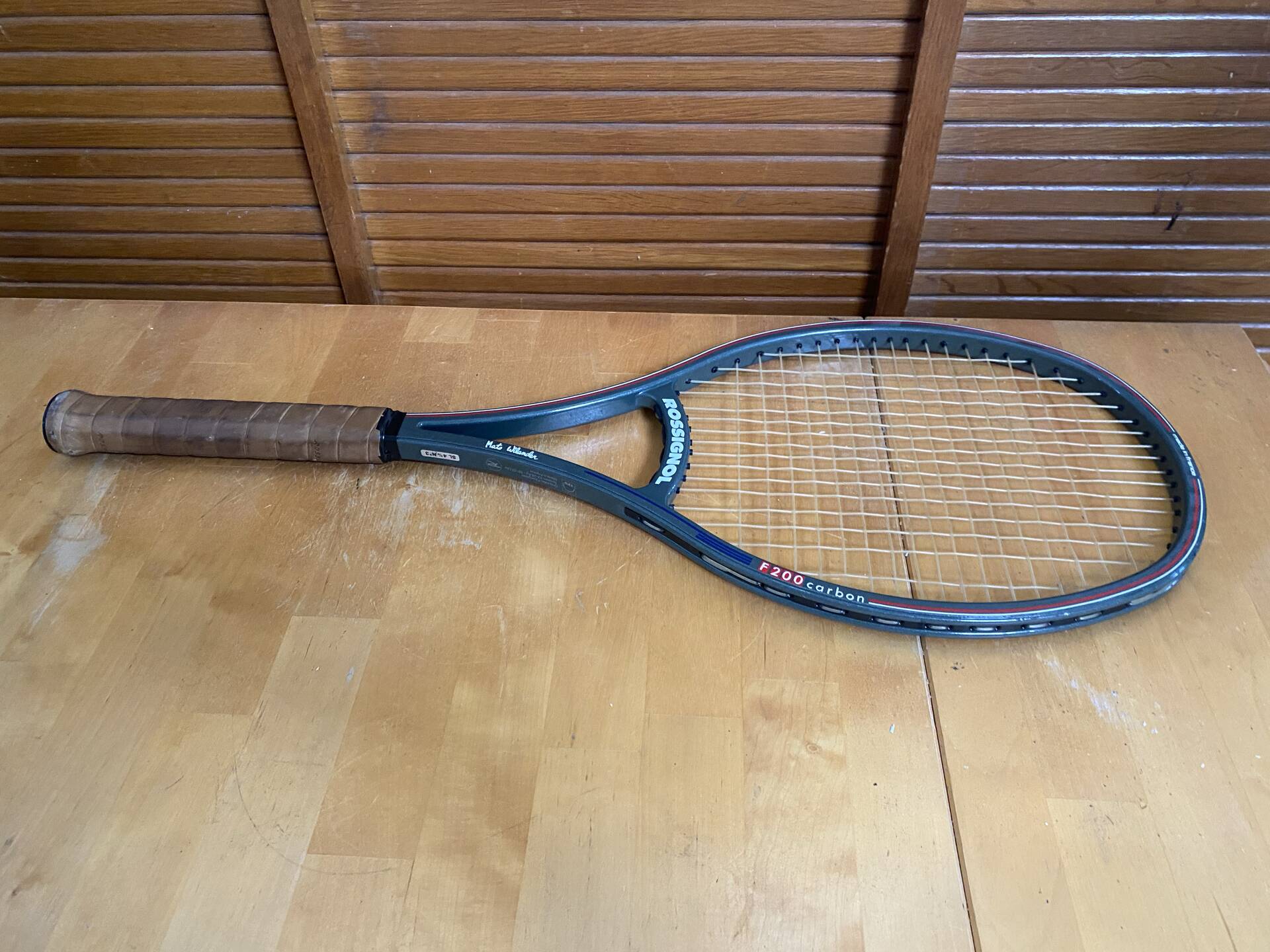 Vintage rossignol f200 carbon tennis racket + sports cover
