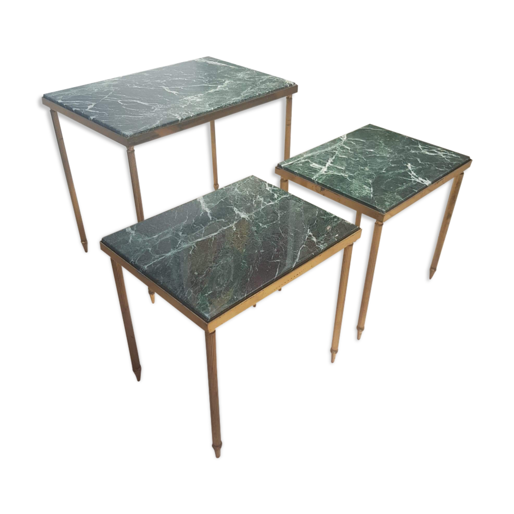 Vintage green 2024 marble coffee table