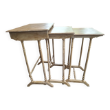 painted and patinated nesting tables