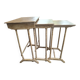 painted and distressed nesting tables