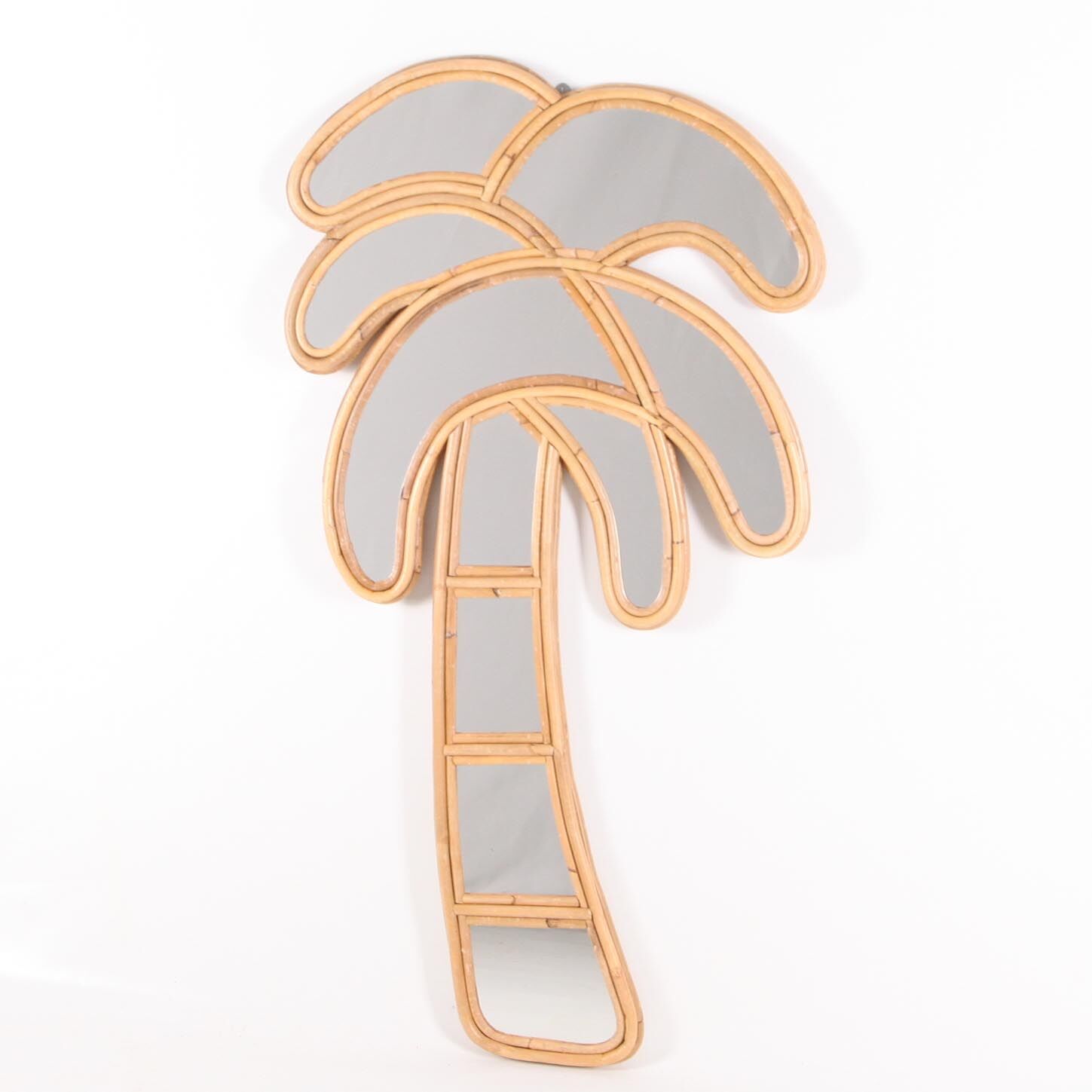 Pair of rattan mirrors 61x113cm