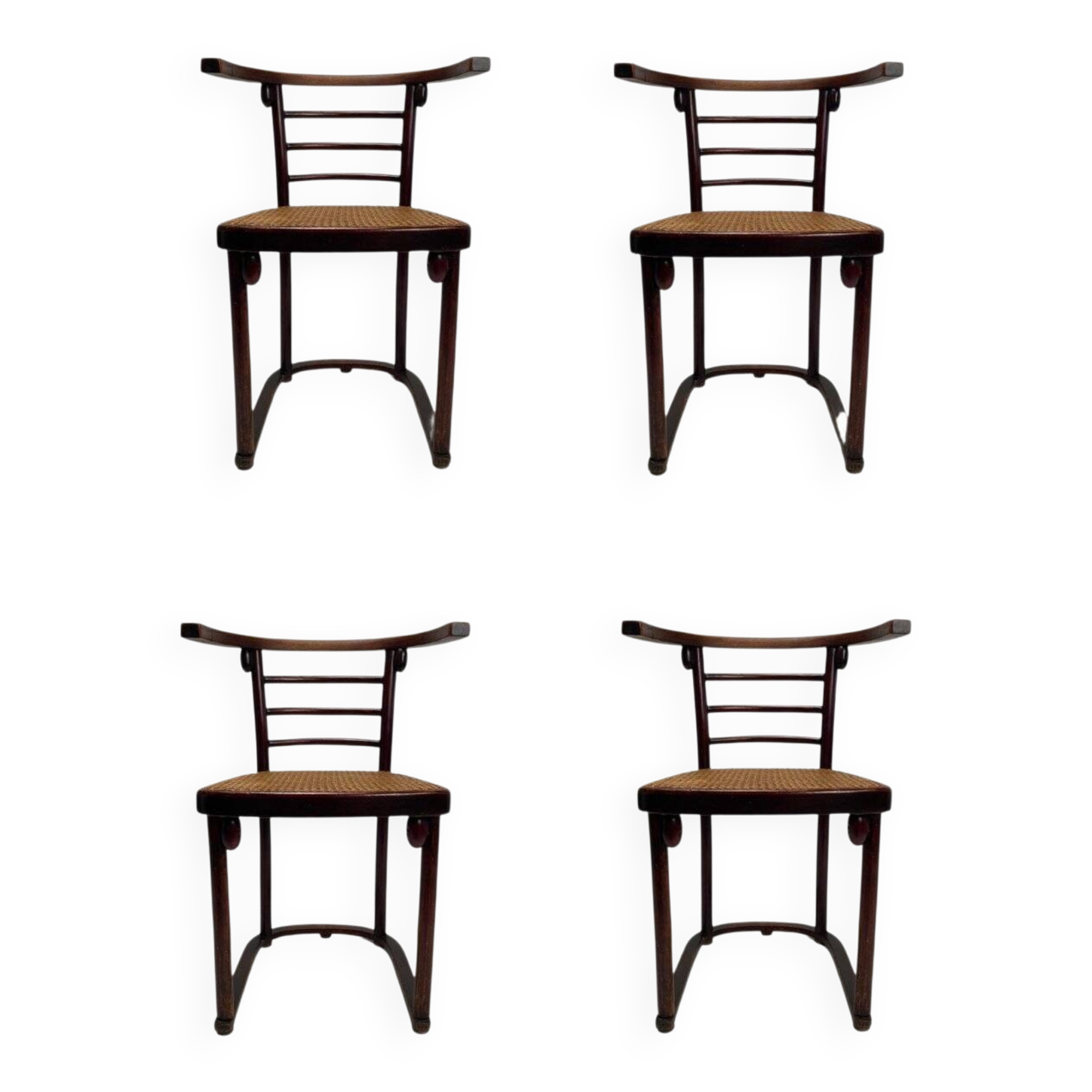 Chair Mod. Bat attributed to Josef Hoffmann for Thonet, 1890s