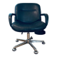 Vintage black leather armchair