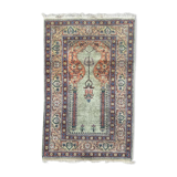 Vintage Kayseri carpet in Turkish silk 140x90cm