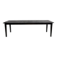 Grande Table de Ferme Années 50 en Bois Brûlé (Shou Sugi Ban) – L245 cm