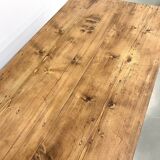 Large old trading counter in solid pine