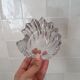 Vide-Poche coquillage en verre transparent