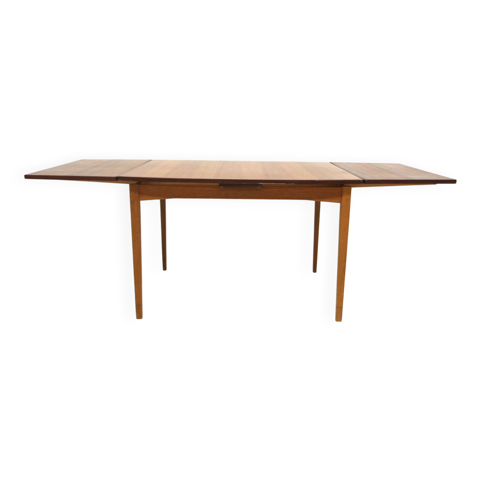 Table de salle à manger "portefeuille" en teck, Suède, 1960
