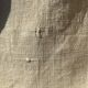 Hemp sheet embroidered MR very old seam central days crossed