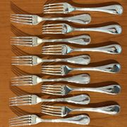Christofle pearls, dessert cutlery 12 forks 12 spoons 17cm