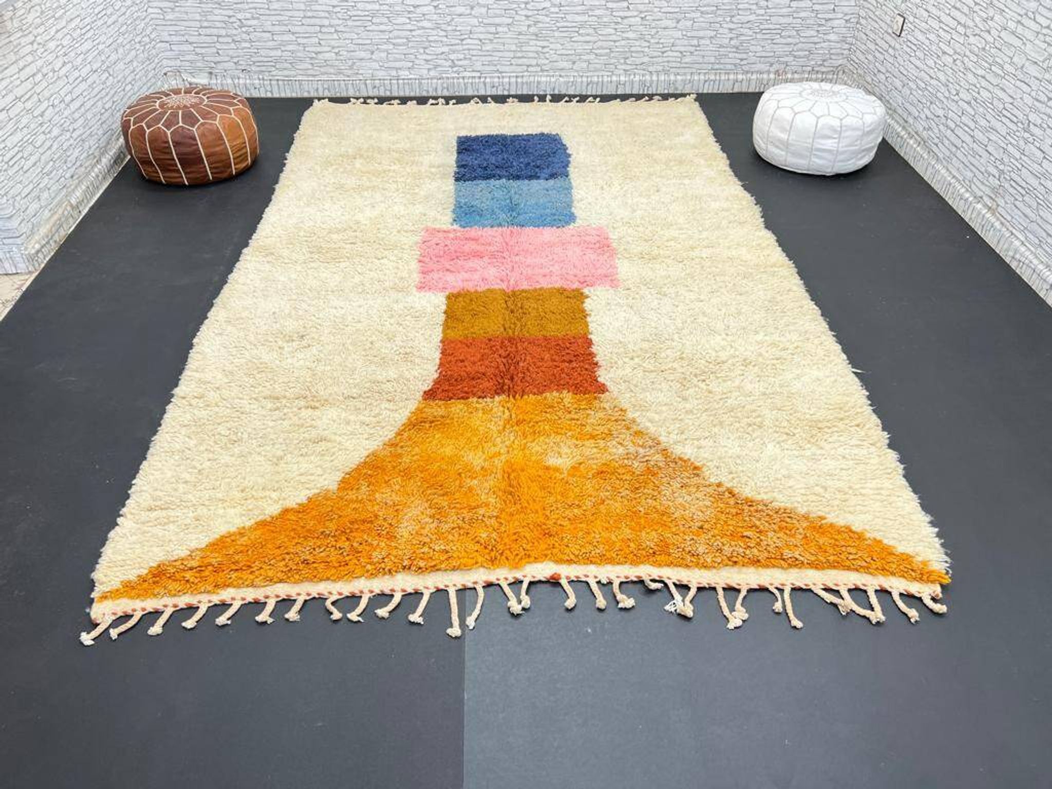 Tapis marocain artisanal fait main 3x2 m