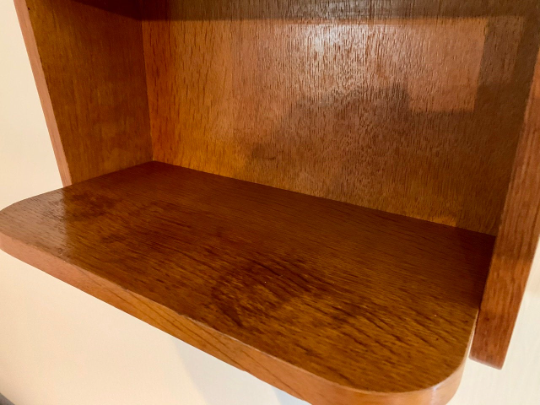 Vintage 1960s light wood wall exterior