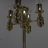 Brass floor lamp, 1970s, restored