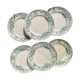Set of 6 Small Antique Iron Earth Plates "Figuig" – Longchamp 19th Century