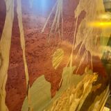 Art Deco headboard in wood and marquetry