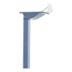 ID-S floor lamp in gray lacquered metal by Ettore Sottsass, Zumtobel, circa 1987