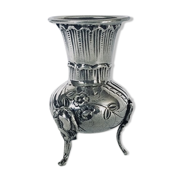 Tripod vase soliflore silver