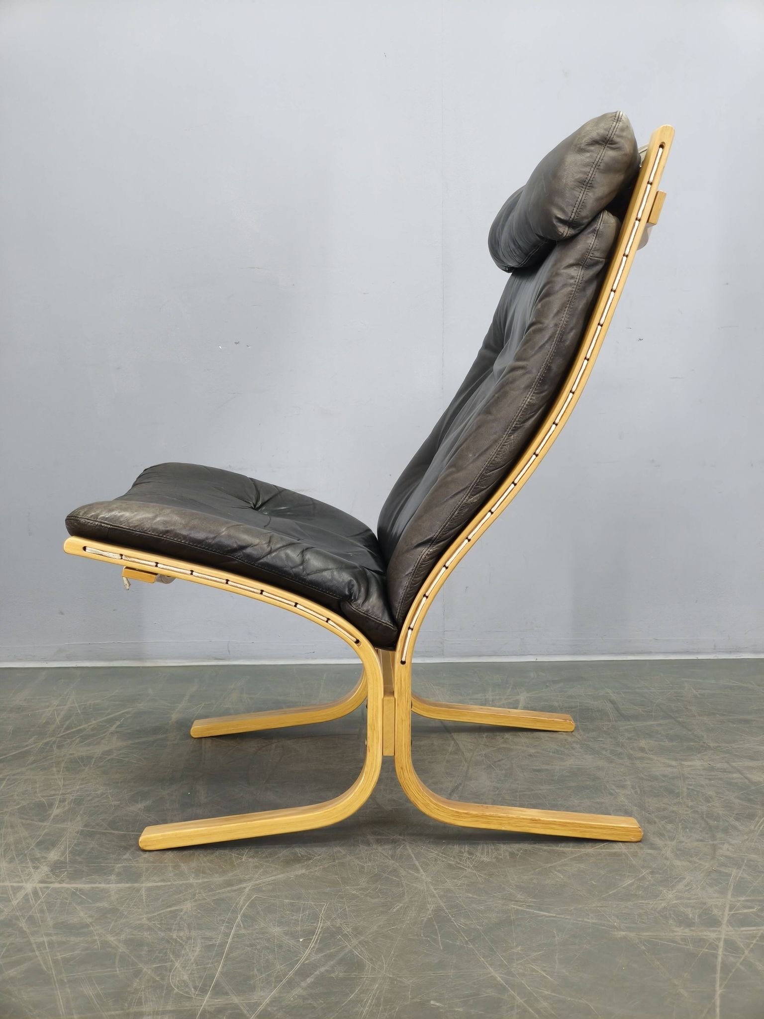 Ingmar Relling Siesta Lounge Chair in Leather, Norway, 1970s
