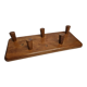Portemanteau à cinq patères en bois naturel, design, années 60, 50 cm