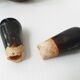 Huilier vinaigrier vintage ceramique jaune & noire 1950 50s 1950s rockabill