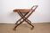 Danish folding teak rolling table, Svend Aage Madsen/Illums Bolhigus.