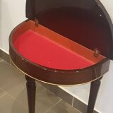 Pair of half-moon bedside tables 60 years