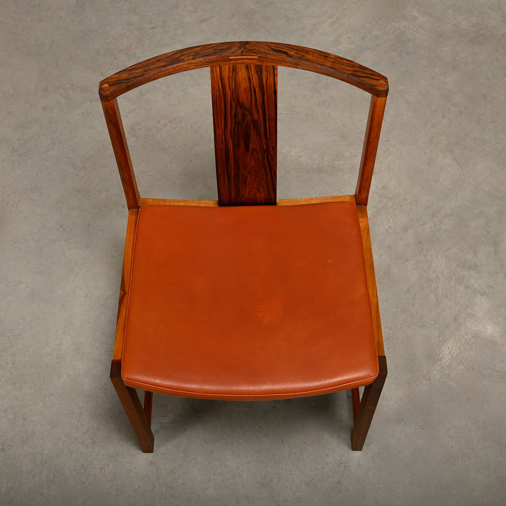Steen Eiler Rasmussen Rosewood with leather dining chairs Model 700