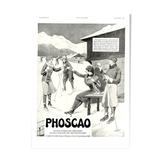 Affiche vintage années 30 Café Phoscao