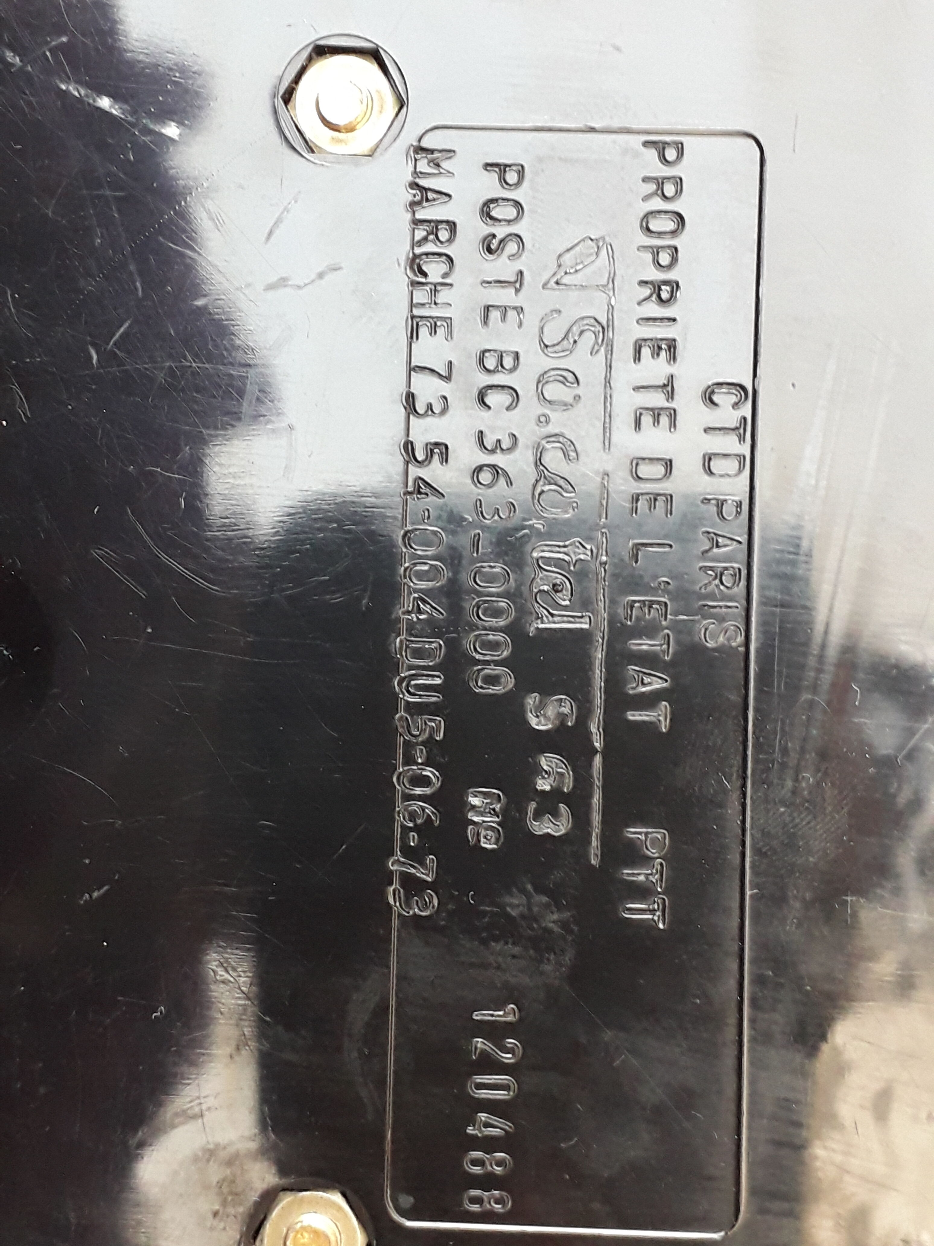 Vintage Blue Phone S63 Socotel with Dial