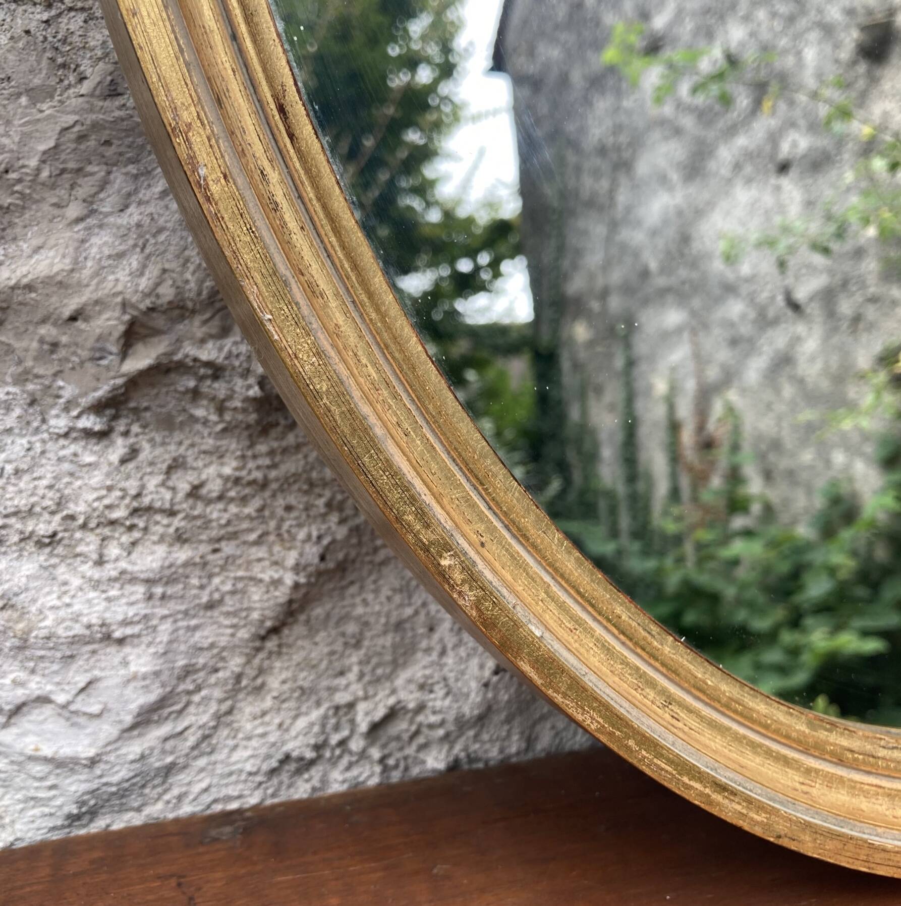 Miroir ancien doré
