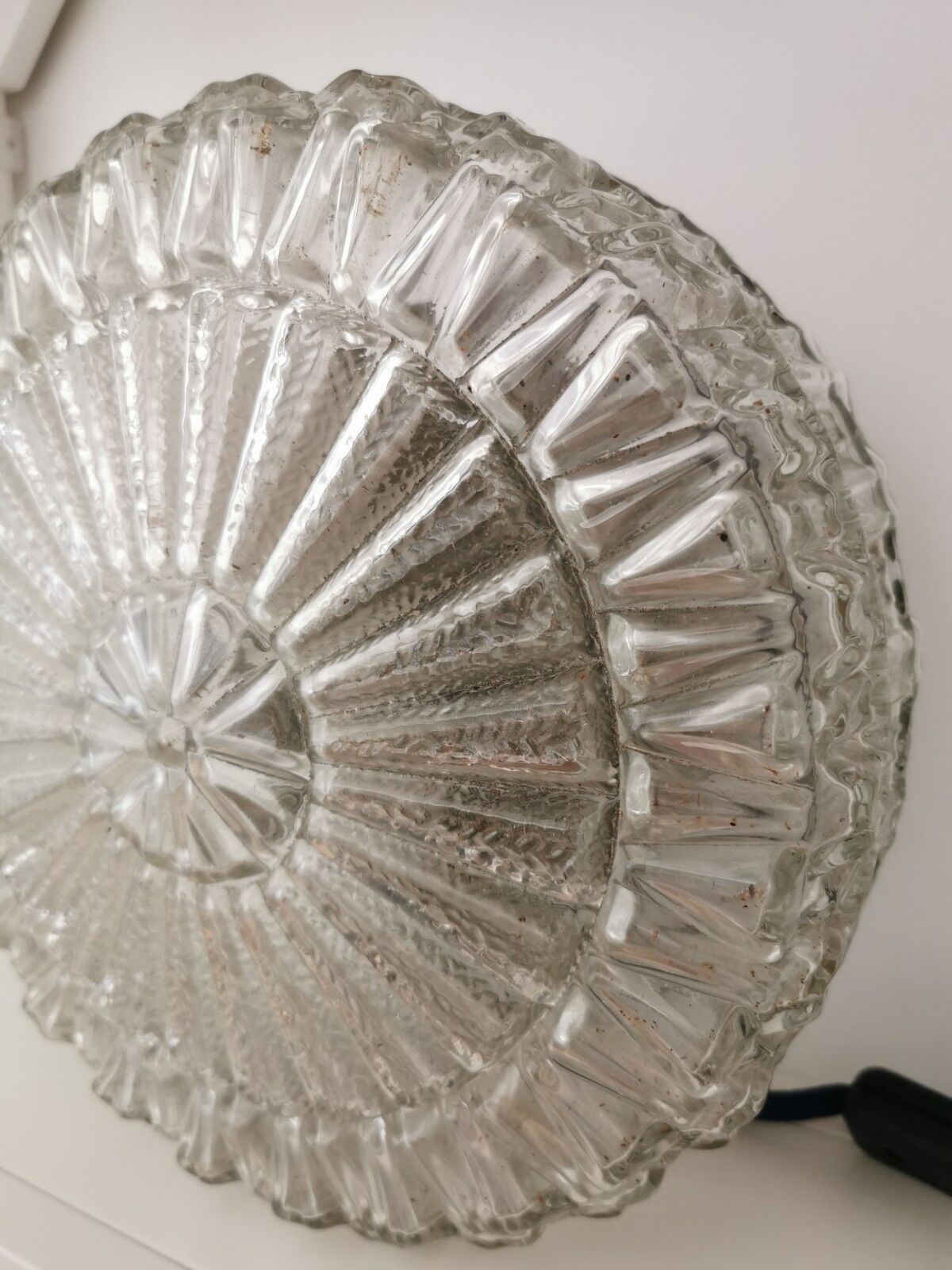 Applique verre vintage art déco