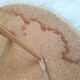 Table en rotin vintage 1960