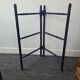 Wooden towel rail painted navy blue
