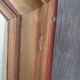 Rectangular mirror wood painted golden brown