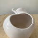 Trio of cache pot vintage apple glazed ceramic