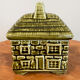 Pot Devonway en forme de maison de cottage pot de miel / sucre Majolica, vaisselle britannique fabriquée en Angleterre