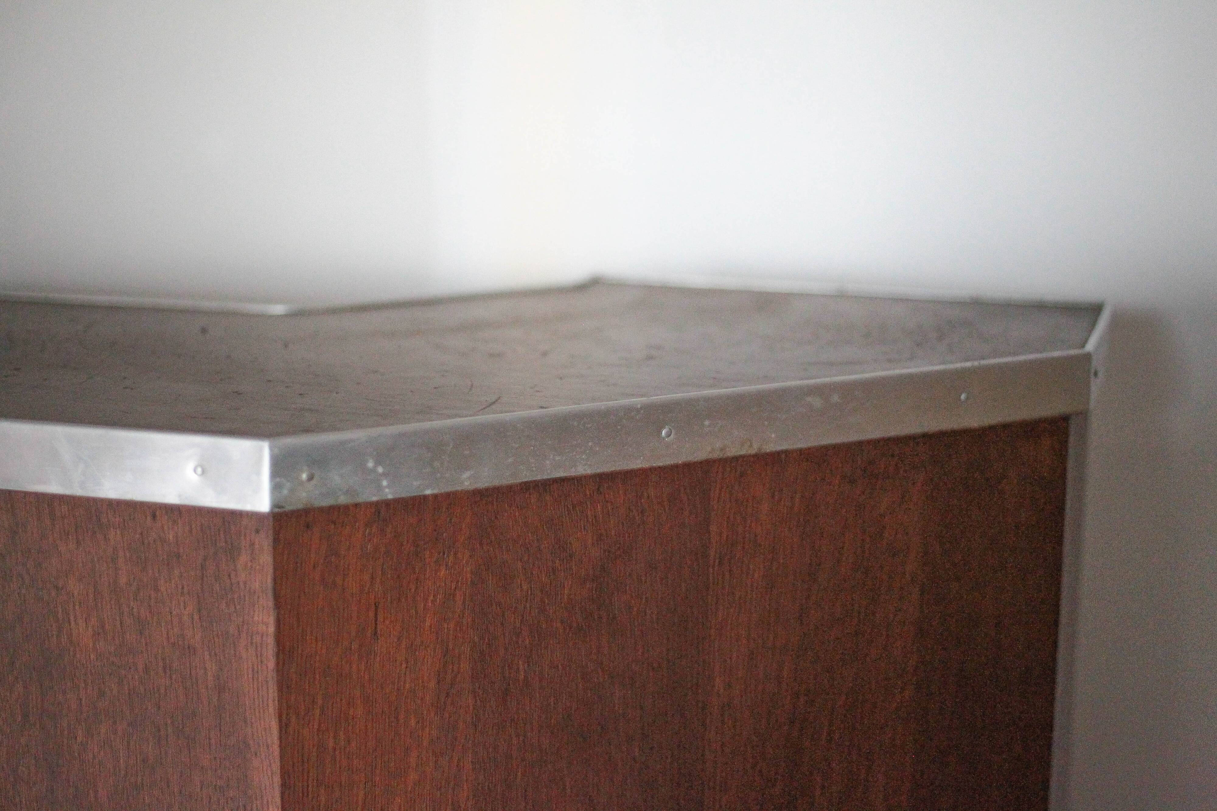 Vintage wooden bar counter